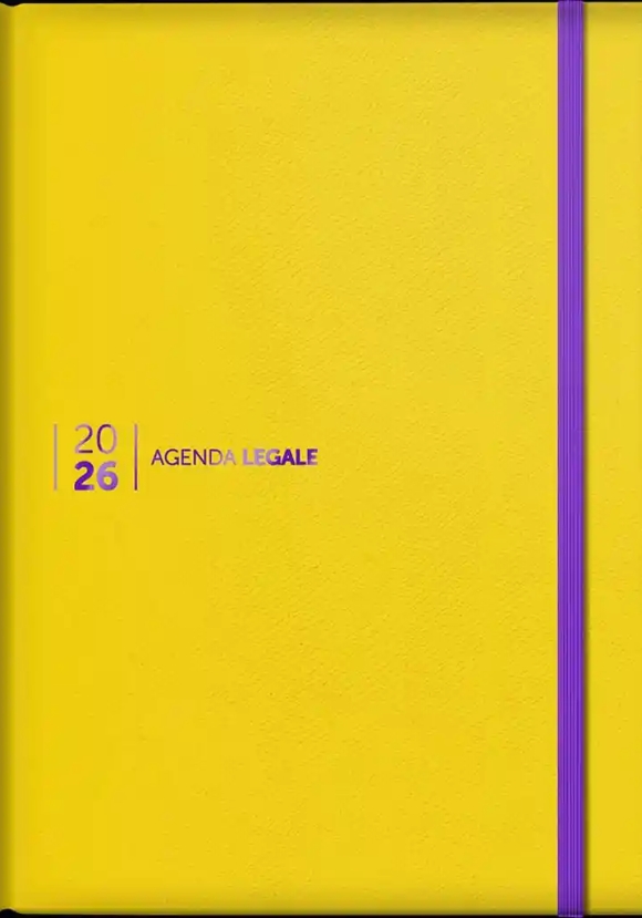 Agenda Legale 2026 Leather Gialla