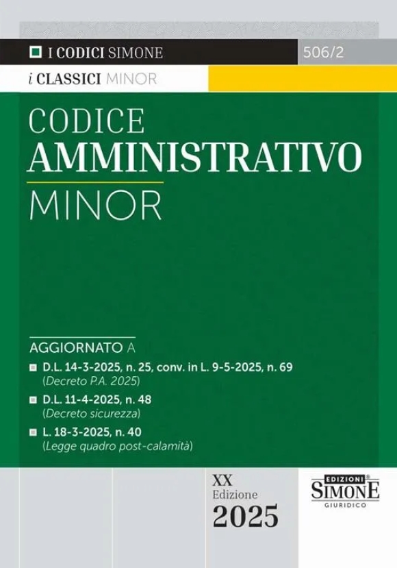 Codice Amministrativo Minor 20ed.2025