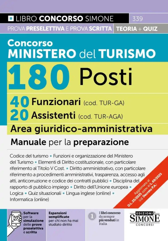 180 Funzionari E Assistenti Min.turismo