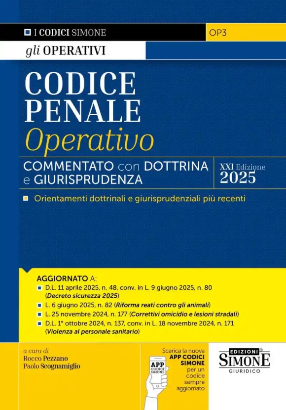 Codice Penale Operativo 21ed.2025