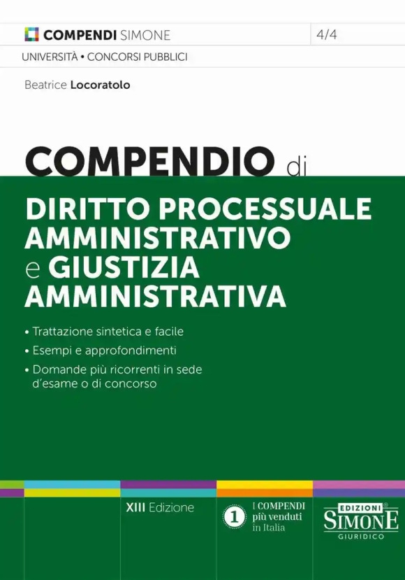 Compendio Diritto Processuale Amministr.