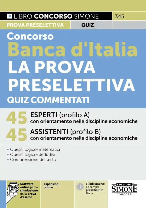 45 Assistenti - Banca D'italia - Prova Preselettiva