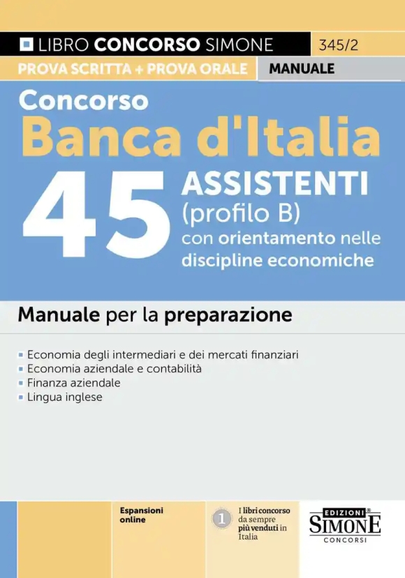 45 Assistenti Banca D'italia Disc.econ.
