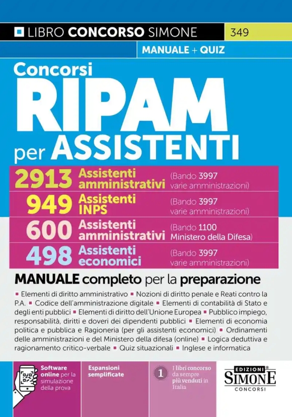 2913 Assistenti Amm.vi Ripam Man.2026