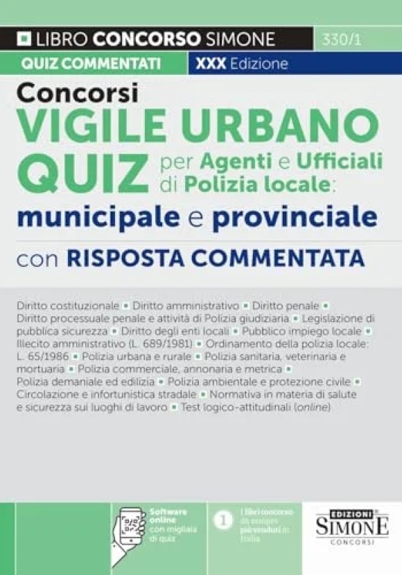 Concorso Vigile Urbano Quiz 30ed.2026