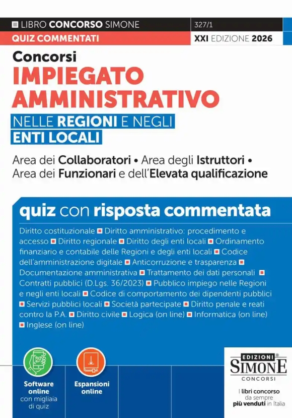 Concorso Impiegato Enti Locali Quiz 21ed