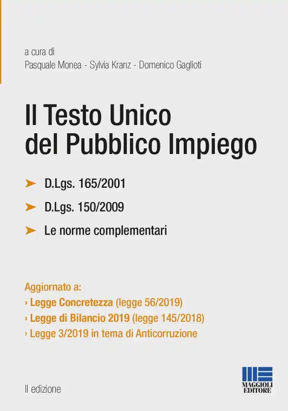 Testo Unico Pubblico Impiego 2ed.