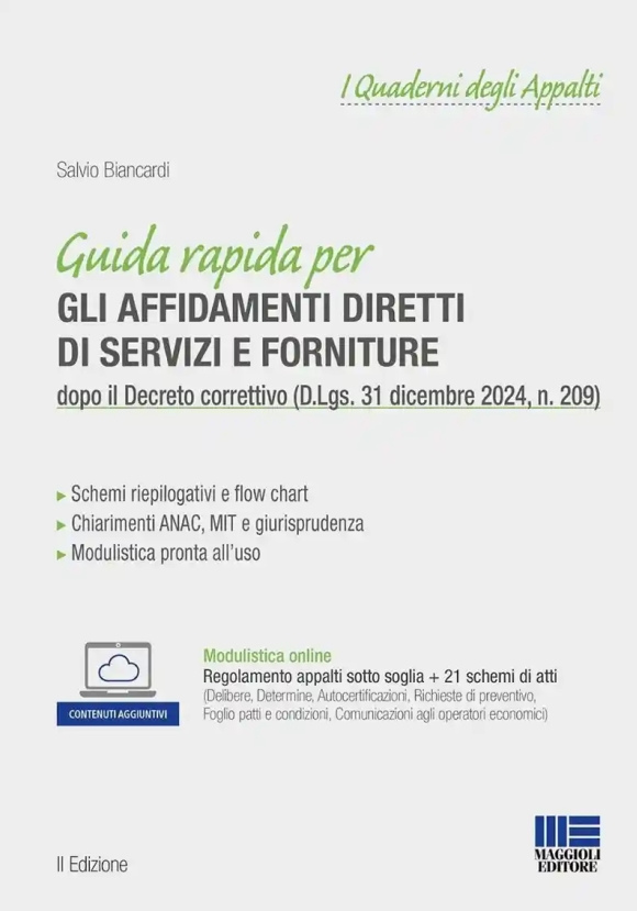 Guida Rapida Affidamenti Diretti Servizi