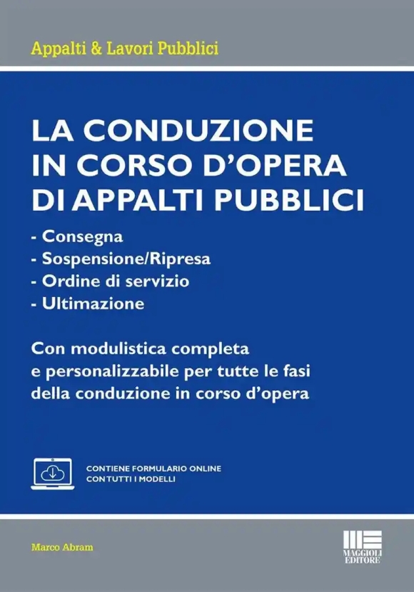 Conduzione Corso Opera Appalto Pubblico