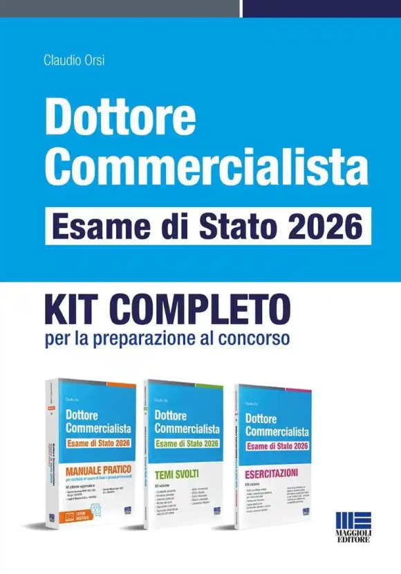 Dottore Commercialista - Esame Di Stato 2026 - Kit 3v Di Preparazione