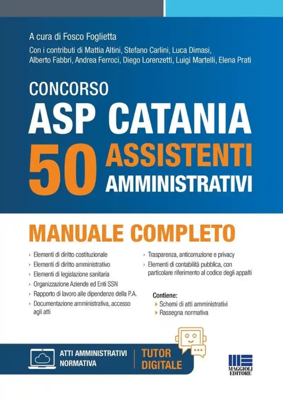 50 Assistenti Amministrativi - Asp Catania - Manuale Completo