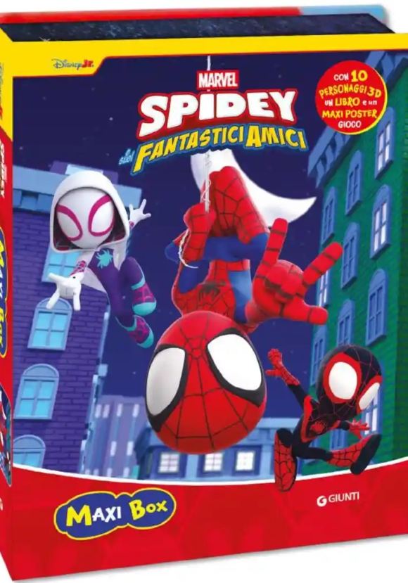 Spidey. Maxi Box. Ediz. A Colori. Con 10 Personaggi 3d. Con Poster Gioco