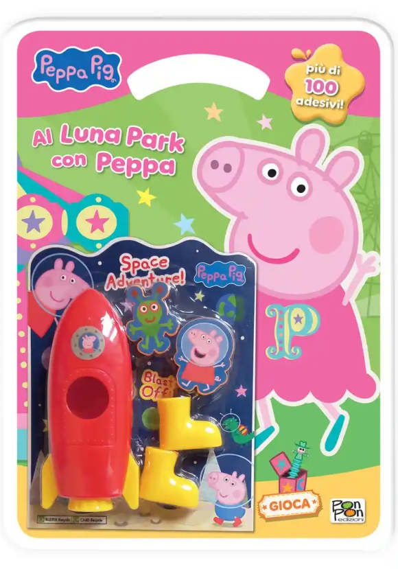 Al Luna Park Con Peppa. Peppa Pig + Razzo Spaziale. Ediz. A Colori
