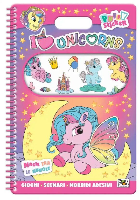 I Love Unicorns. Puffy Sticker. Magie Tr. Ediz. A Colori. Ediz. A Spirale
