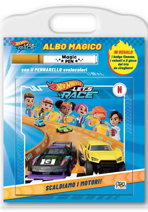 Scaldiamo I Motori! Albo Magico. Hot Wheels. Ediz. A Colori. Con Pennarello Svelacolori