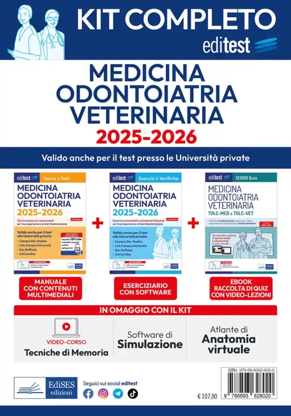 Kit 2v Medicina, Odontoiatria Veterinaria