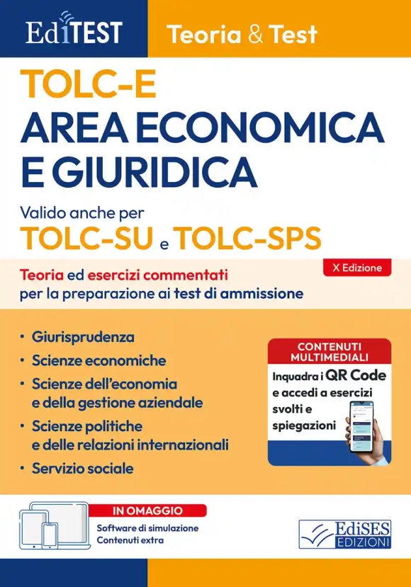Area Economica E Giuridica Tolc-e - Teoria + Quiz
