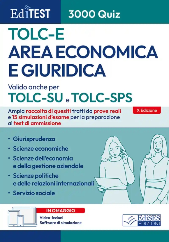 Area Economica E Giuridica Tolc-e - 3000 Quiz