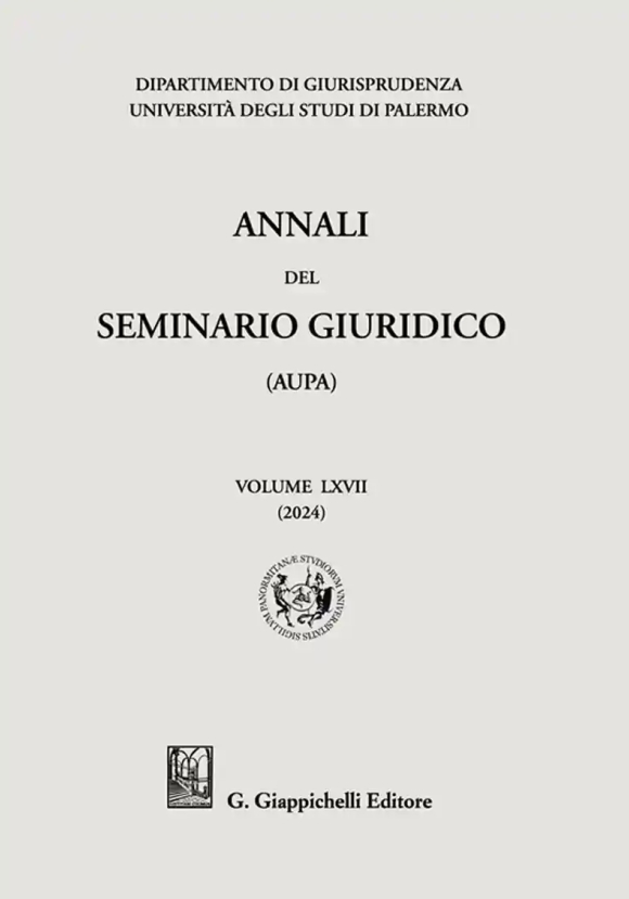Annali Seminario Giuridico Univ.palermo
