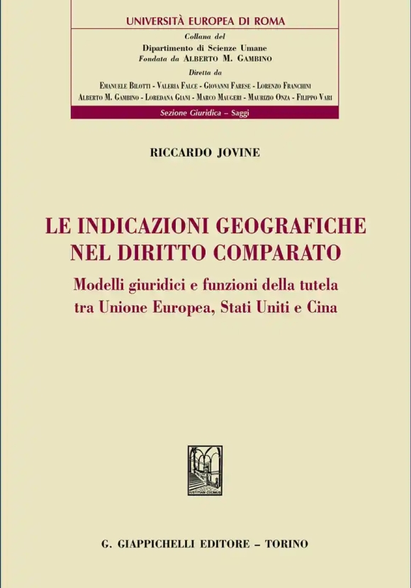 Indicazioni Geografiche Dir. Comparato