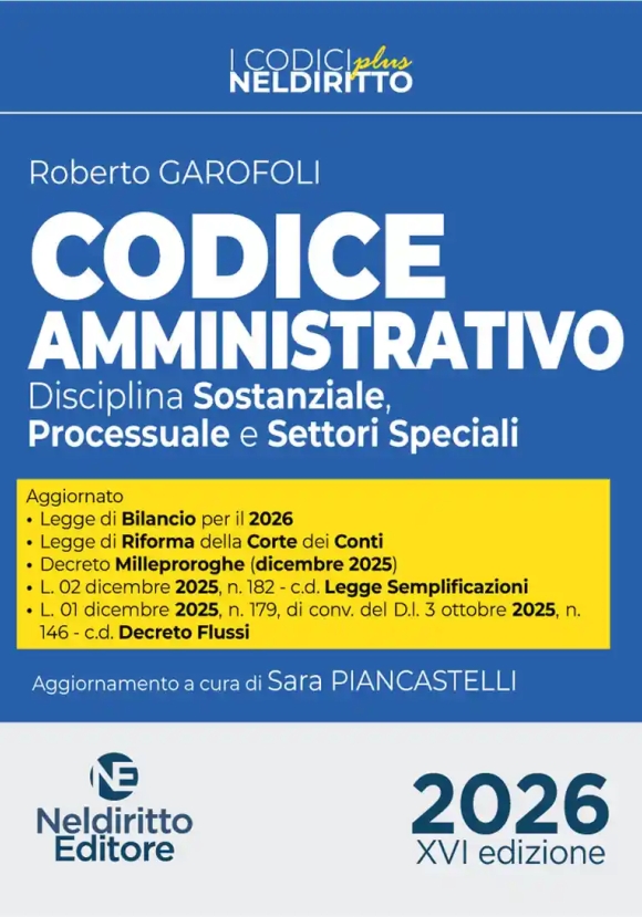 Codice Amministrativo Plus 2026 16ed.