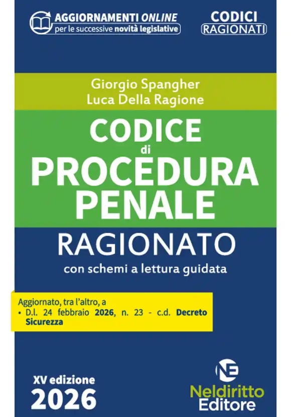 Codice Proc.penale Ragionato 2026 15ed.