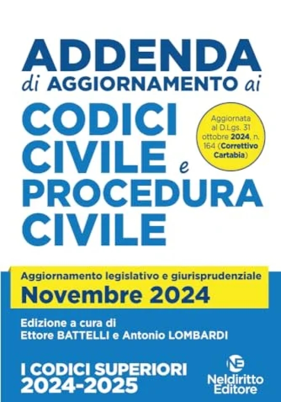 Addenda Agg. Cod.civile E Proc.112024