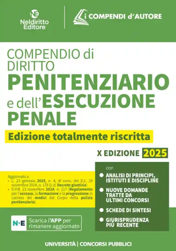 Compendio Diritto Penitenziario 2025