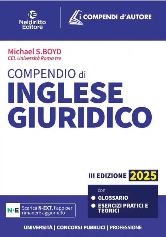 Compendio Inglese Giuridico 2025 3ed.