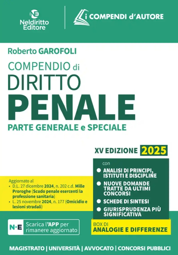 Compendio Diritto Penale 2025 15ed.