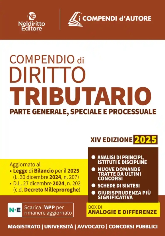 Compendio Diritto Tributario 2025 14ed.