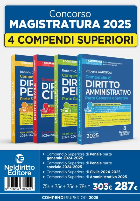 Kit 4 Compendi Superiori 2025