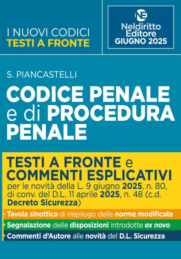 Codice Penale Proc.pen. Testi A Fronte
