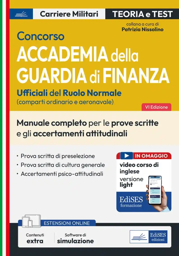 Accademia Gdf - Manuale Completo Per Le Prove Scritte