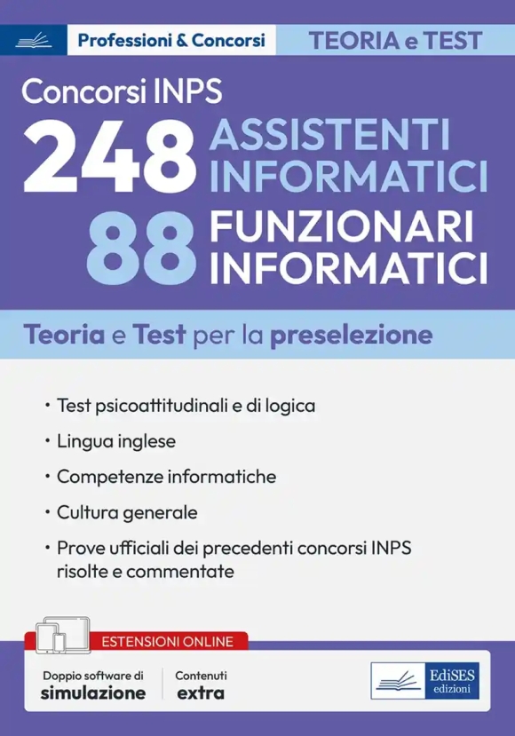 248 Assistenti Informatici - Inps - Teoria + Test