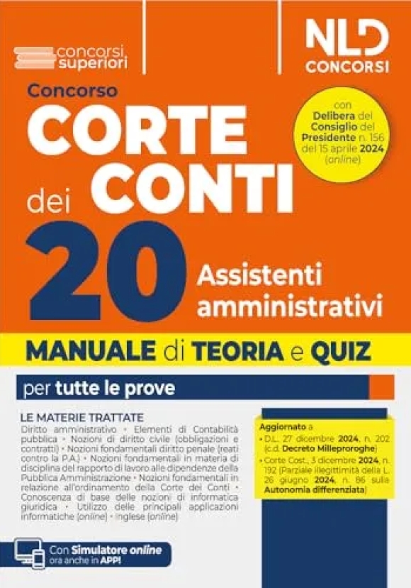 20 Assistemti Amm.vi Corte Dei Conti