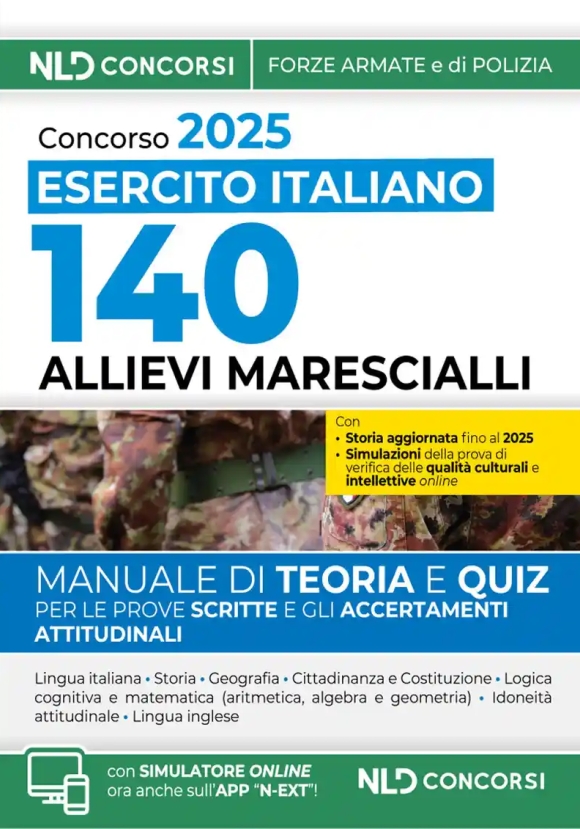140 Allievi Marescialli Esercito 2025