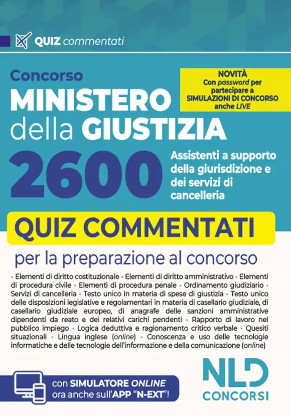 2600 Assistenti Cancell.m.giustizia Quiz