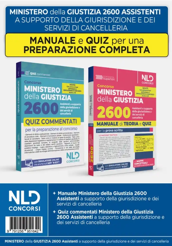 Kit 2600 Assistenti Giustizia 2vol.