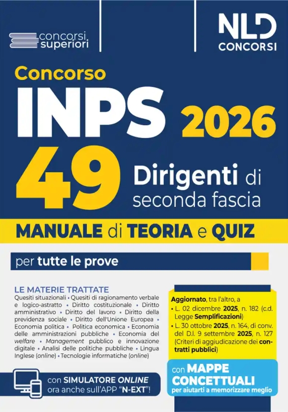 49 Dirigenti Seconda Fascia Inps 2026
