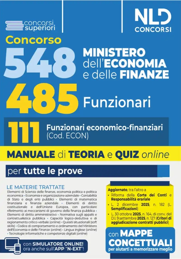 111 Funzionari Econom.finanz.min.economi