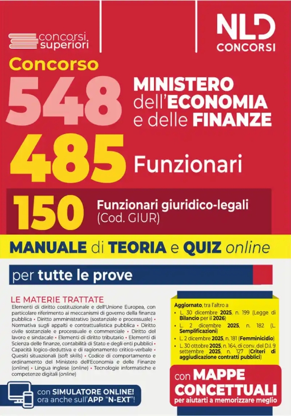 150 Funzionari Giurid.legali M.economia