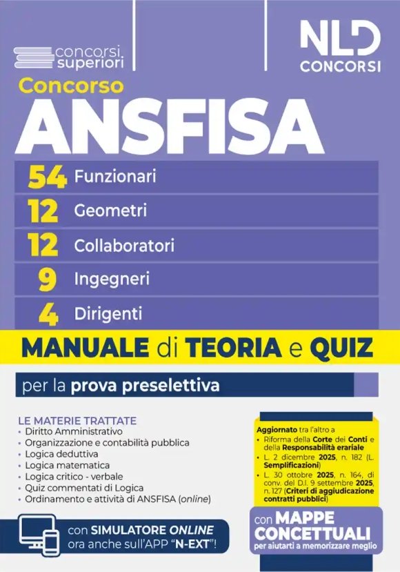 Concorso Ansfisa Prova Presel.vari Prof.