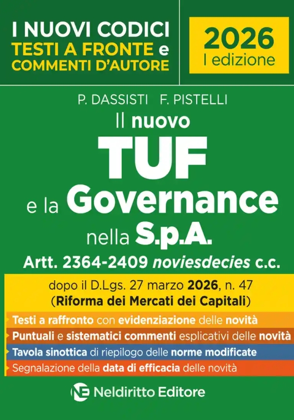 Nuovo Tuf E Governance Nelle S.p.a.