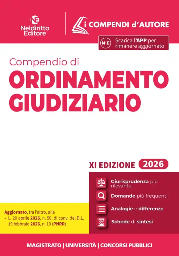 Compendio Ordinamento Giudiziario 2026