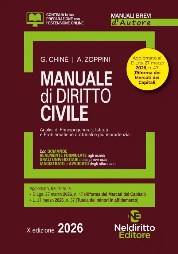 Manuale Diritto Civile 2026 10ed.