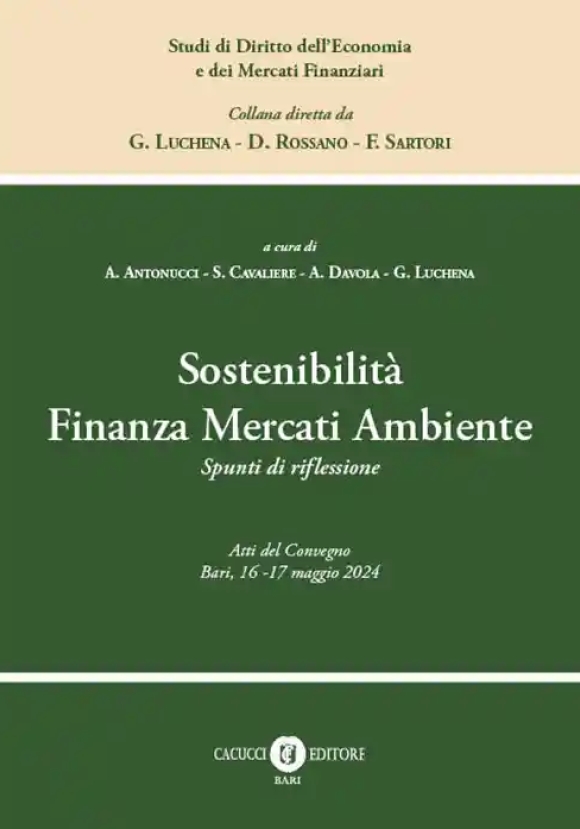 Sostenibilita' Finanza Mercati Ambiente