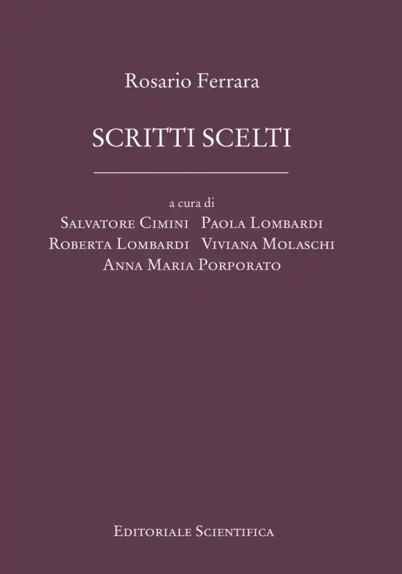 Scritti Scelti Rosario Ferrara